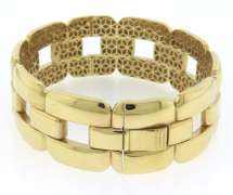 Handsome Italian 14k Gold Chain Bracelet