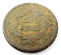 1843 U.S. Large Cent Coin