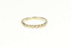 14K White Gold Classic Diamond Stackable Wedding Band Ring