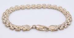 Vintage Italian 925 Sterling Silver Fancy Link Bracelet