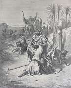 Antique Gustave Dore Circa 1880, The Prodigal Son