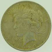 1922 $1 Silver Peace Dollar Coin