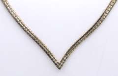 Vintage Italian 925 Sterling silver V Necklace