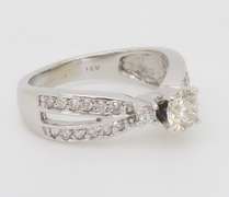 Kate McCullar Split Shank Diamond Engagement Ring