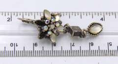 Group Lot of 4 Vintage 925 Sterling Silver Dangle Earrings