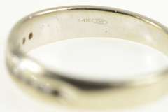 14K White Gold 0.30 Ctw Diamond Channel Wedding Band Ring