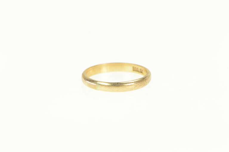 10K Yellow Gold 1.9mm Baby Band Childs Simple Retro Ring