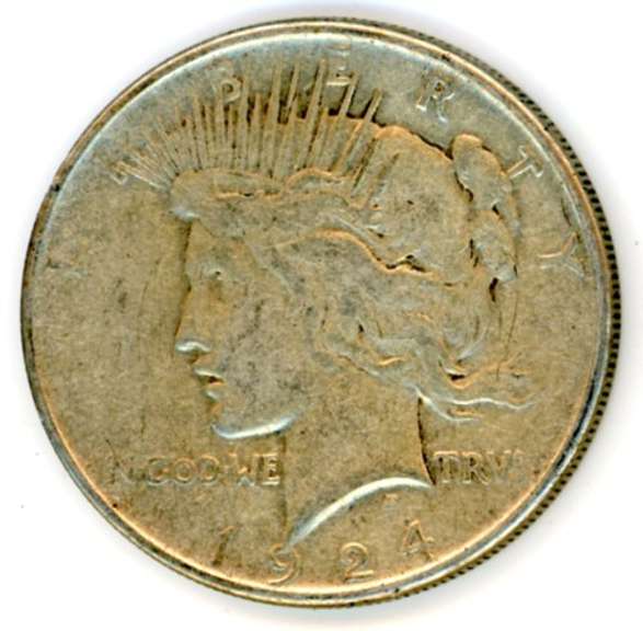 1924 Peace Silver Dollar