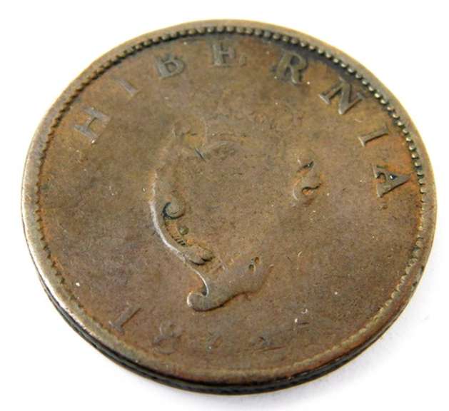 Rare 1808 Georgius III Rex 1/2 Penny