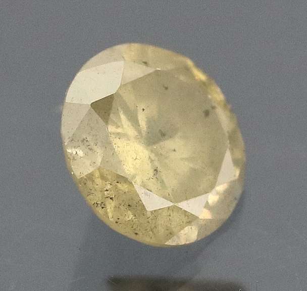 Elegant .28ct silvery yellow Diamond solitaire