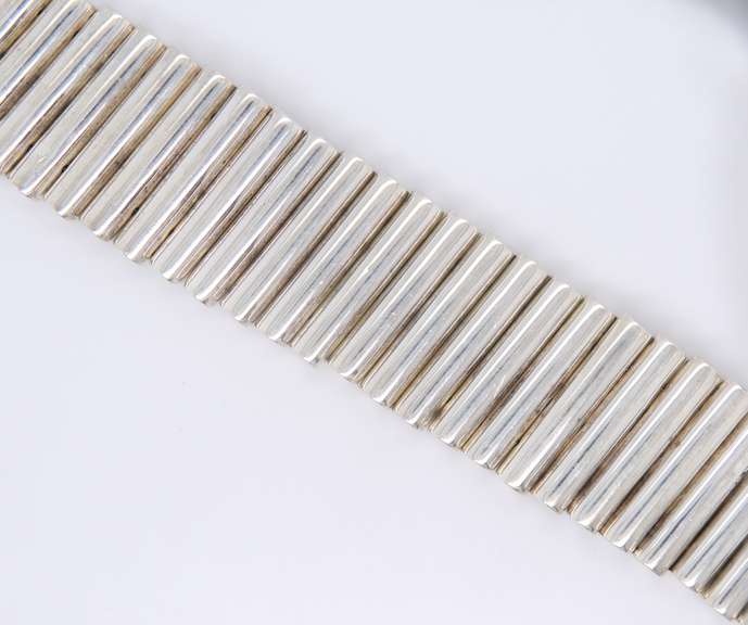Robert Lee Morris Wide Link Sterling Silver Bracelet