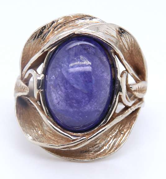 Vintage 925 Sterling Silver Lapis Ring