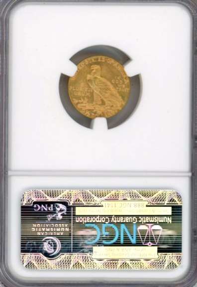 1926 $2.50 Indian Gold Piece in NGC MS63
