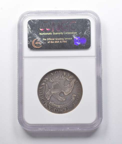 VF25 1825 Capped Bust Half Dollar O-105 NGC