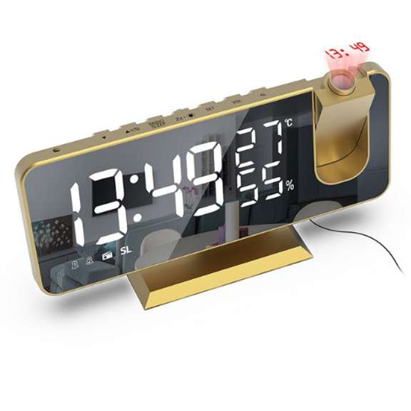Temperature And Humidity Radio Projection Alarm Clock
