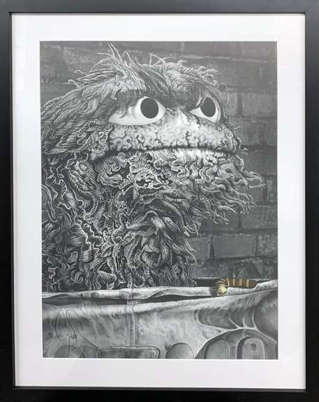 Oscar Cory Smith Hand Colored Print