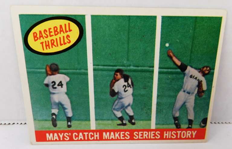 May's Catch Makes Series History Baseball Card