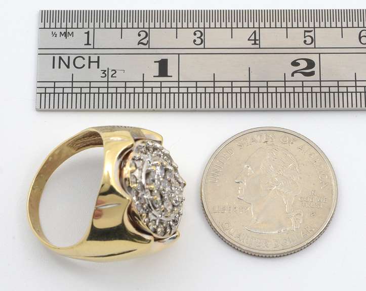 Impressive Man's 1 Ct. T.W. Diamond Cluster