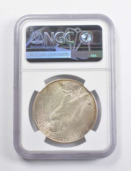 MS62 1923-S Peace Silver Dollar NGC