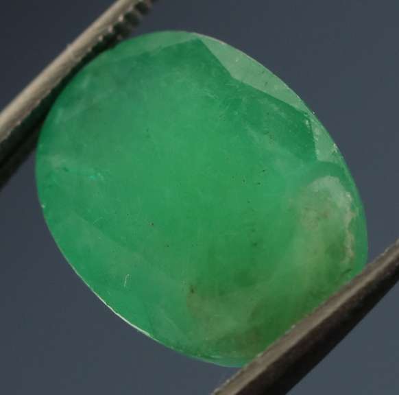 Smoky green 4.36ct Colombian Emerald