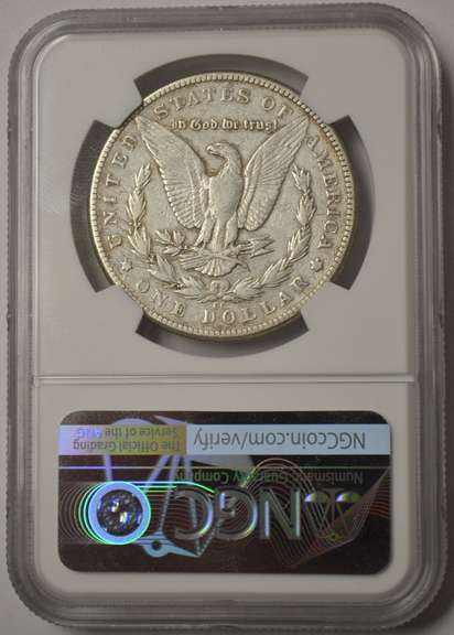 1890-CC Morgan Silver Dollar NGC VF Details Cleaned