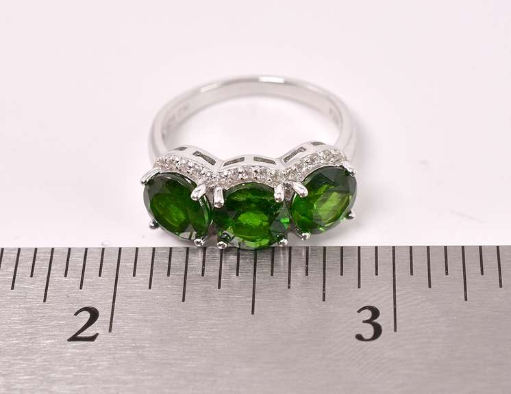 Chromium Diopside Sterling Silver Ring