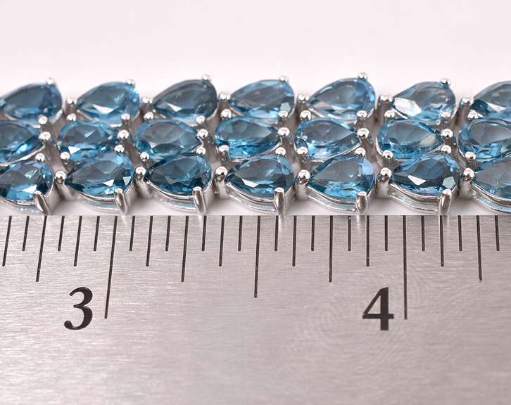 Incredible Topaz Sterling Silver Bracelet