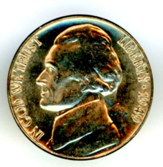 Uncirculated 1949 Jefferson Nickel