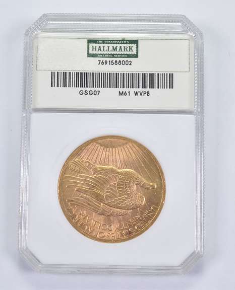 1907 $20 Saint-Gaudens Gold Double Eagle