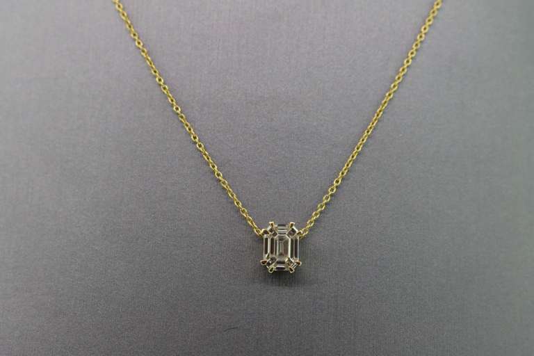 14kt Yellow Gold & Diamond Pendant Necklace