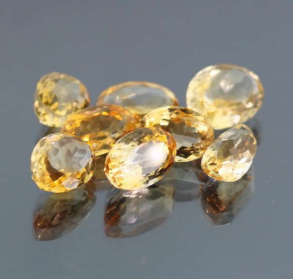Outstanding 53.02ct 8pc golden Citrine set