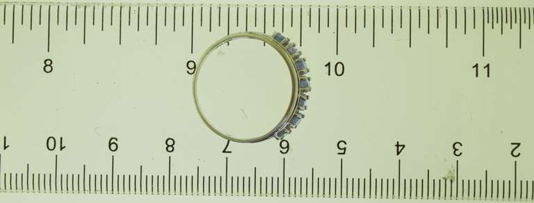 10KT White Gold Light Amethyst Ring Band
