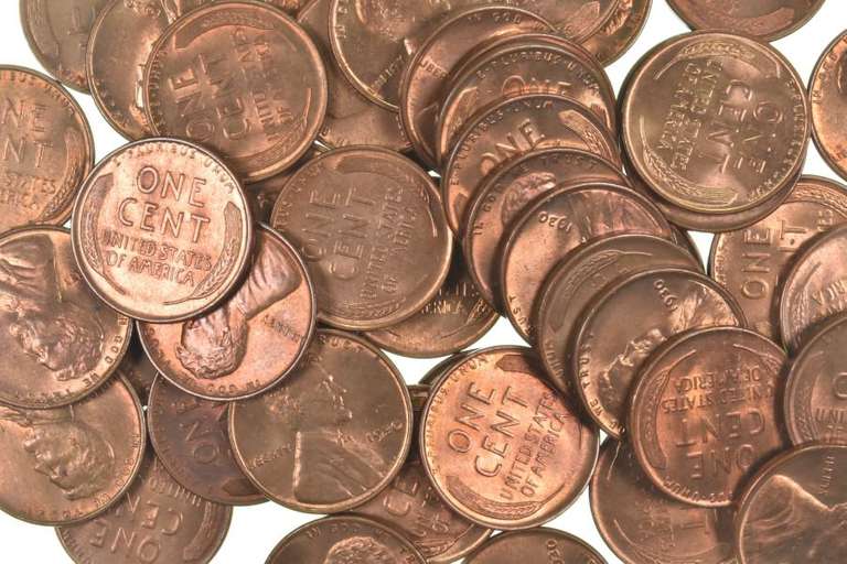 Lot of (50) 1930 BU Lincoln Wheat Cents Roll
