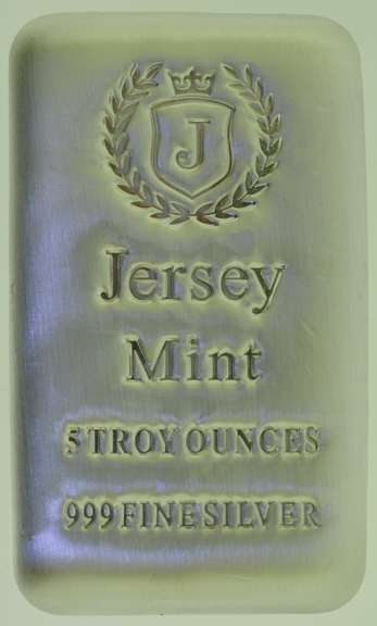 Jersey Mint 5 oz 0.999 Silver Bar