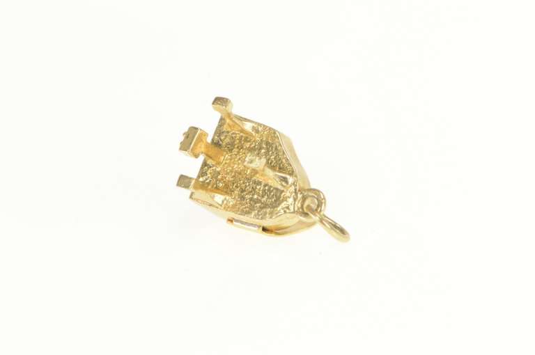 14K Yellow Gold 3D Grand Piano Musical Instrument Charm/Pendant