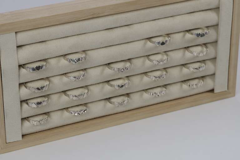 .925 Sterling Silver Heart Rings Lot of 14 Various Sizes