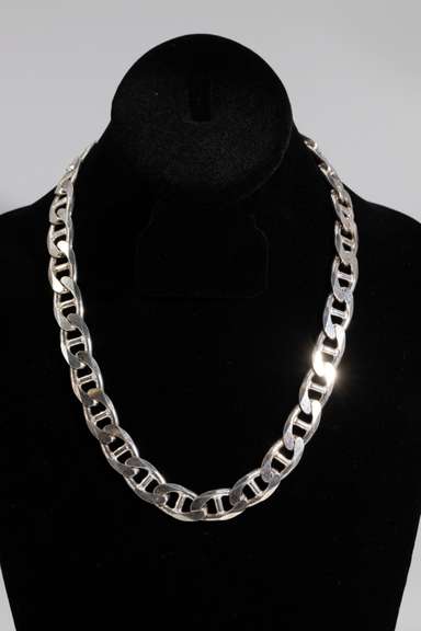 .925 Sterling Silver Large 13mm Anchor Chain 20 Inches