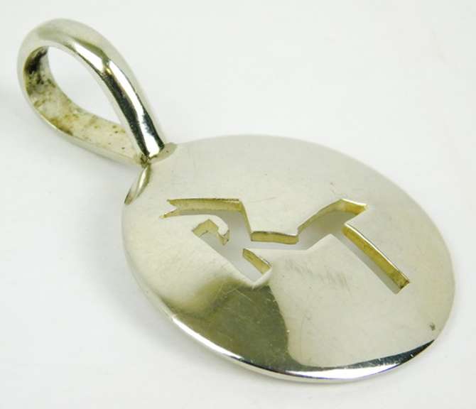 Vintage Signed Ambriz Sterling Silver Pendant