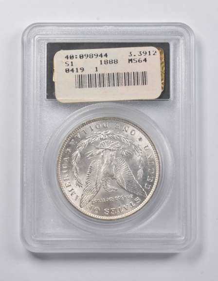 MS64 1888 Morgan Silver Dollar CAC PCGS