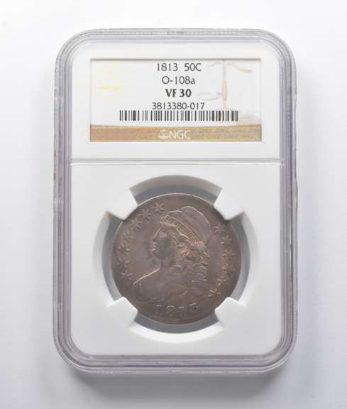 VF30 1813 Capped Bust Half Dollar O-108a NGC