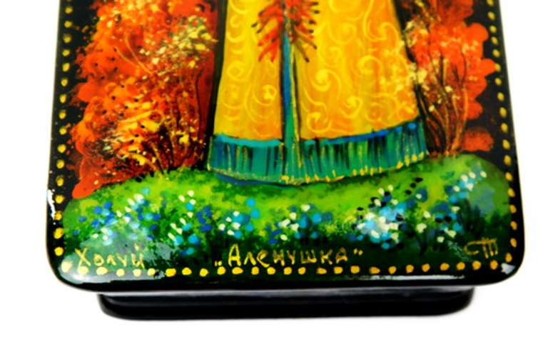 Artist Signed Vintage Russian Box