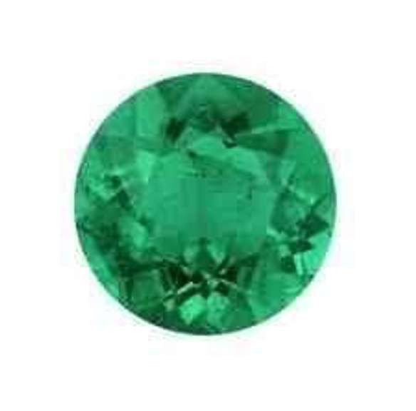 3MM ROUND ENHANCED GENUINE EMERALD LOOSE GEMSTONE