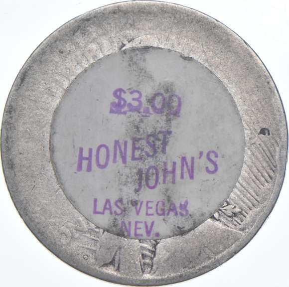 1922-D Peace Silver Dollar - Honest John's Stickered Back