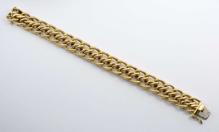 Estate Wide Heavy 14k Bracelet