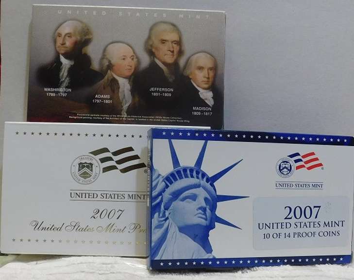 2007 PROOF Set, First Year of Presidential Dols