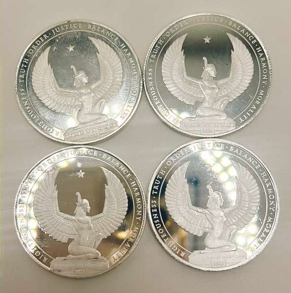 4x 1 oz Silver Rounds