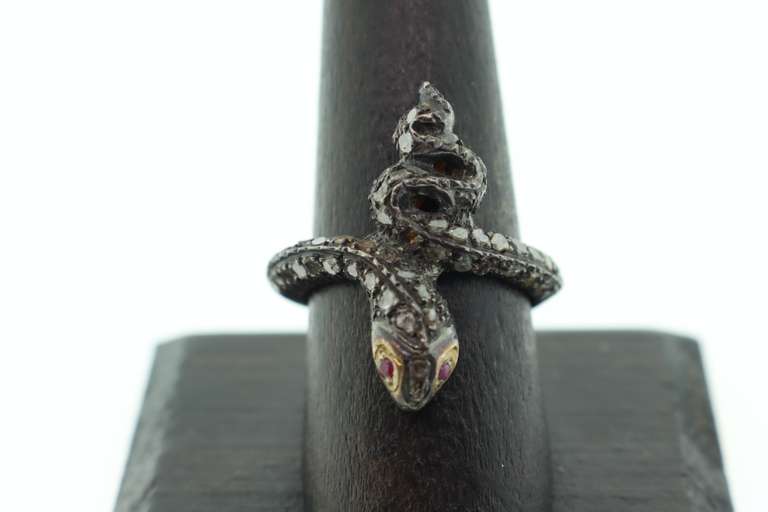 Sterling Silver & Diamond Ring