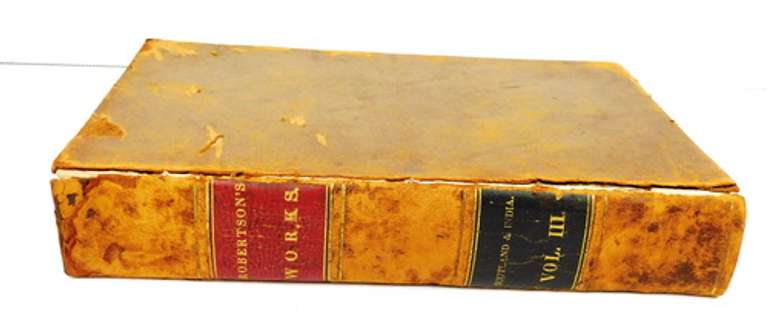 1836 History of Scotland & India, Robertson's Works