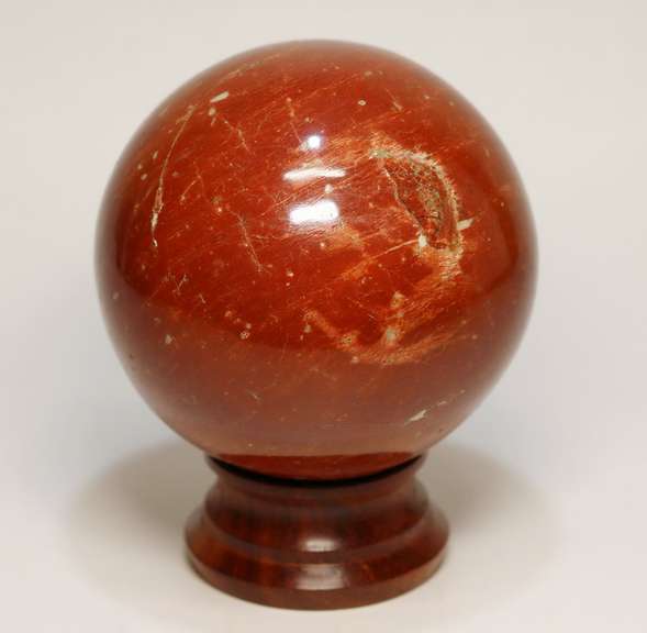 Attention grabbing 3,905ct Red Jasper sphere
