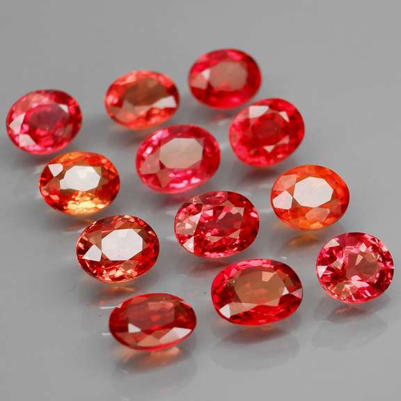 Brilliant 4.54ct fancy orange Songean Sapphire set